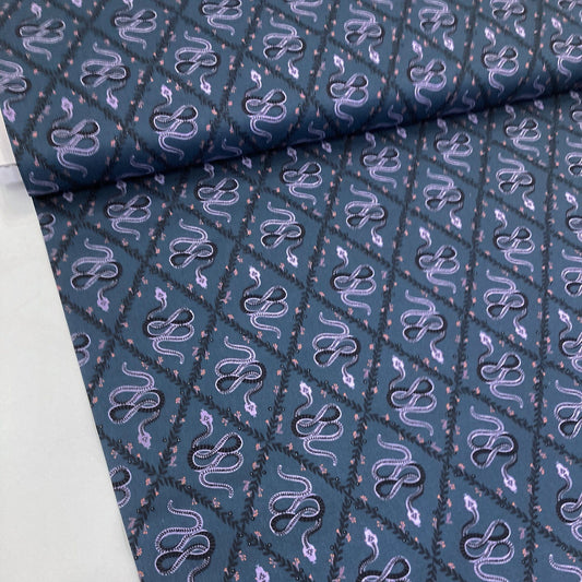 Dashwood Studio Quilting Cotton 'Spellbound' Snakes