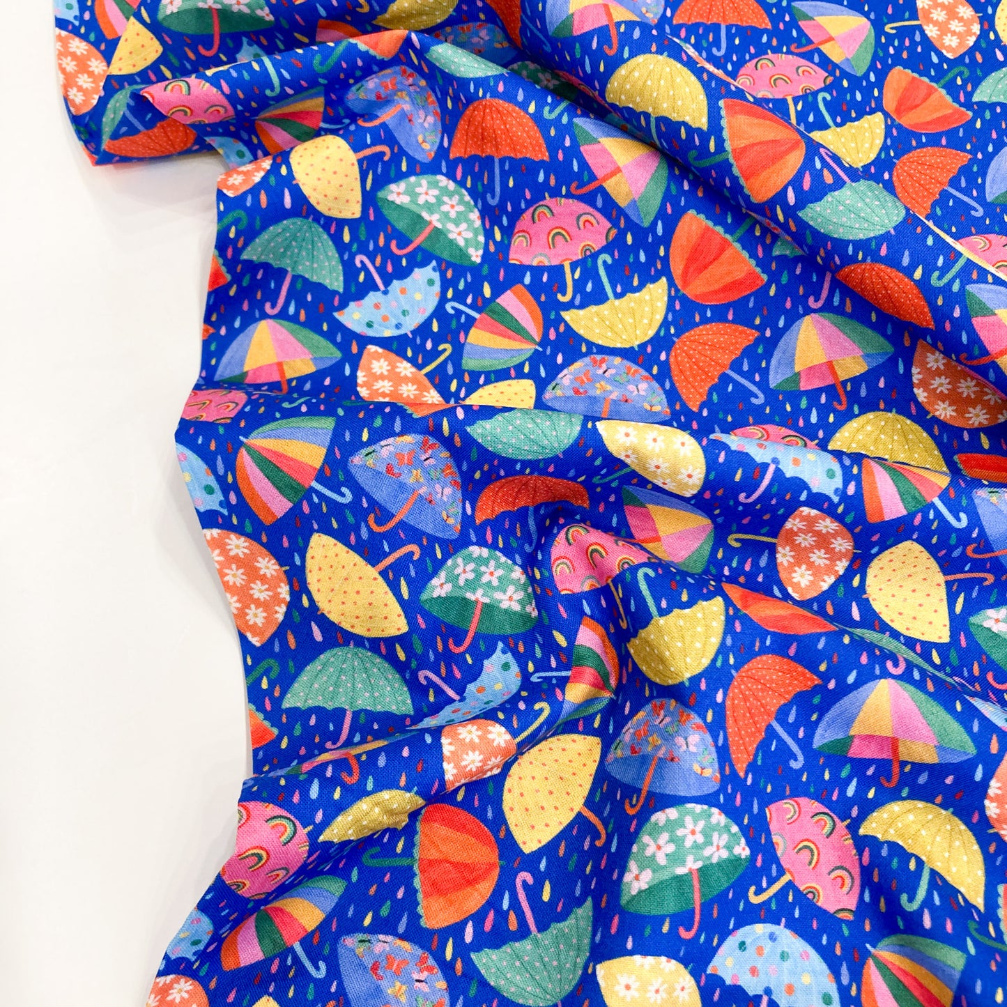 Dashwood Studio Quilting Cotton 'Splash' Umbrellas