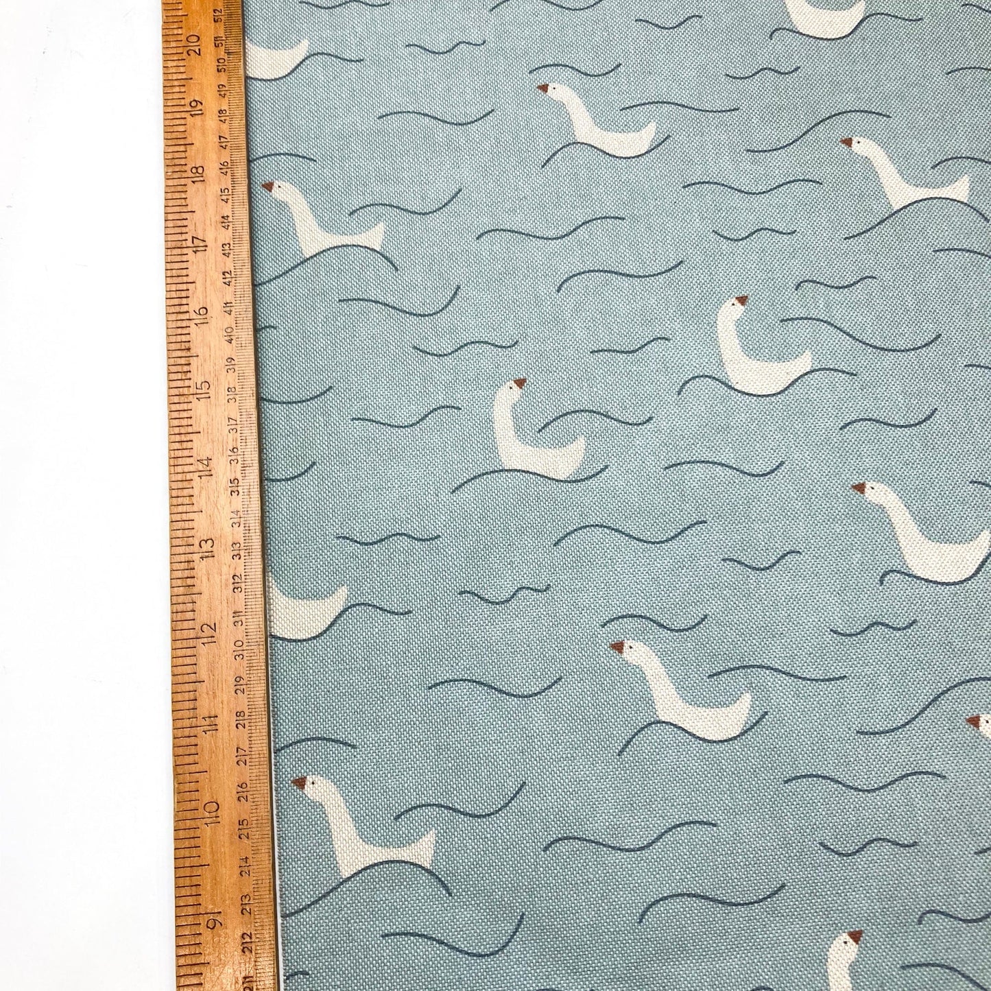 Cotton Panama Canvas 'Geese'