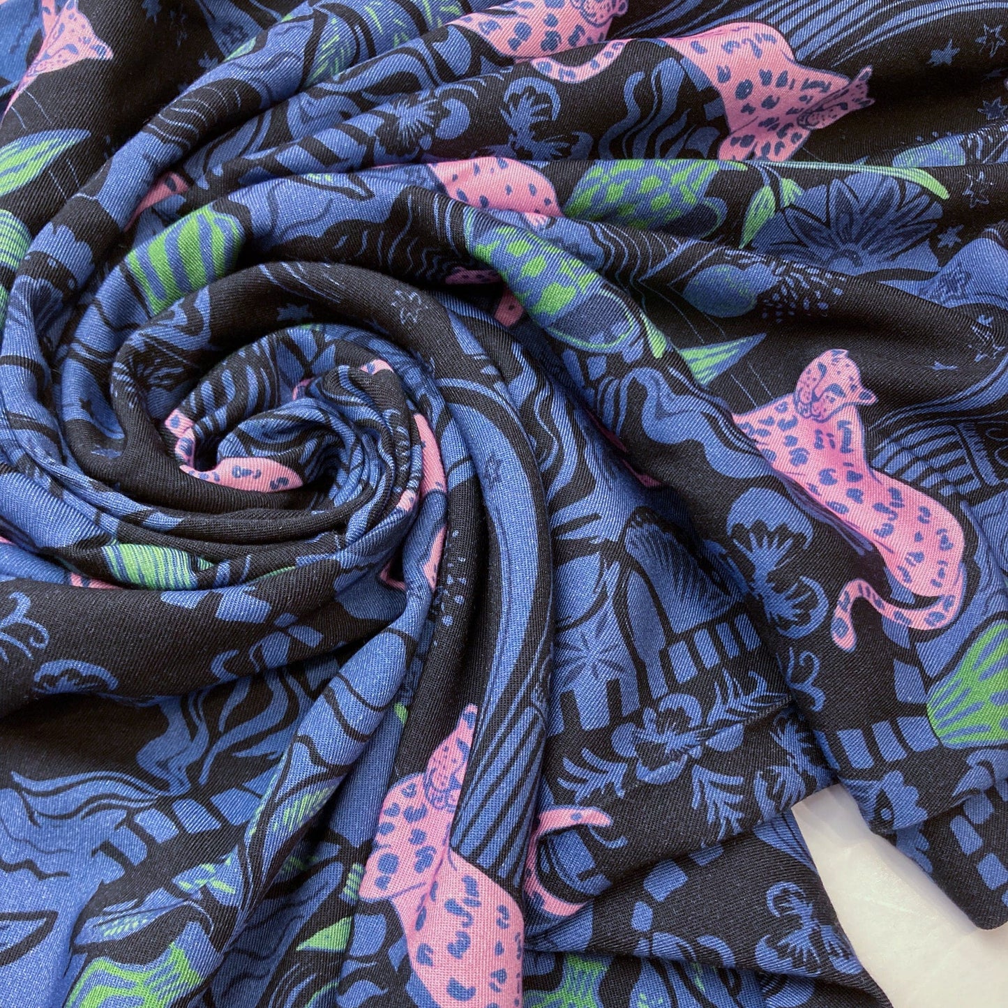 Fabric Godmother 'Leo's Palace' Viscose Twill