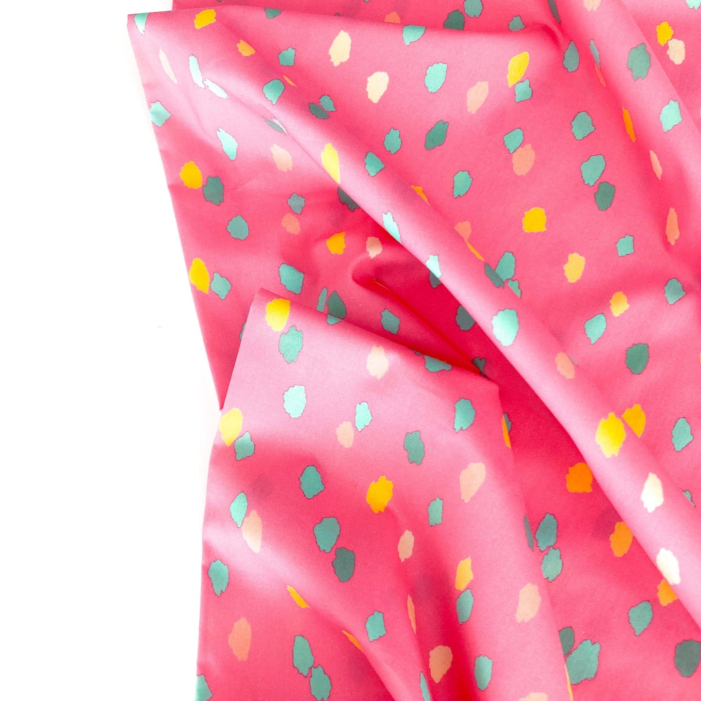 Lady McElroy Marlie-Care Cotton Lawn with 'Indie Rock' Print in Candy Pink