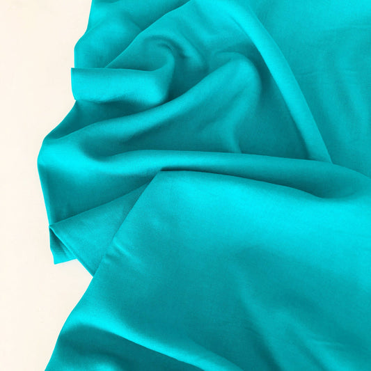 Soft Viscose in Cyan Blue