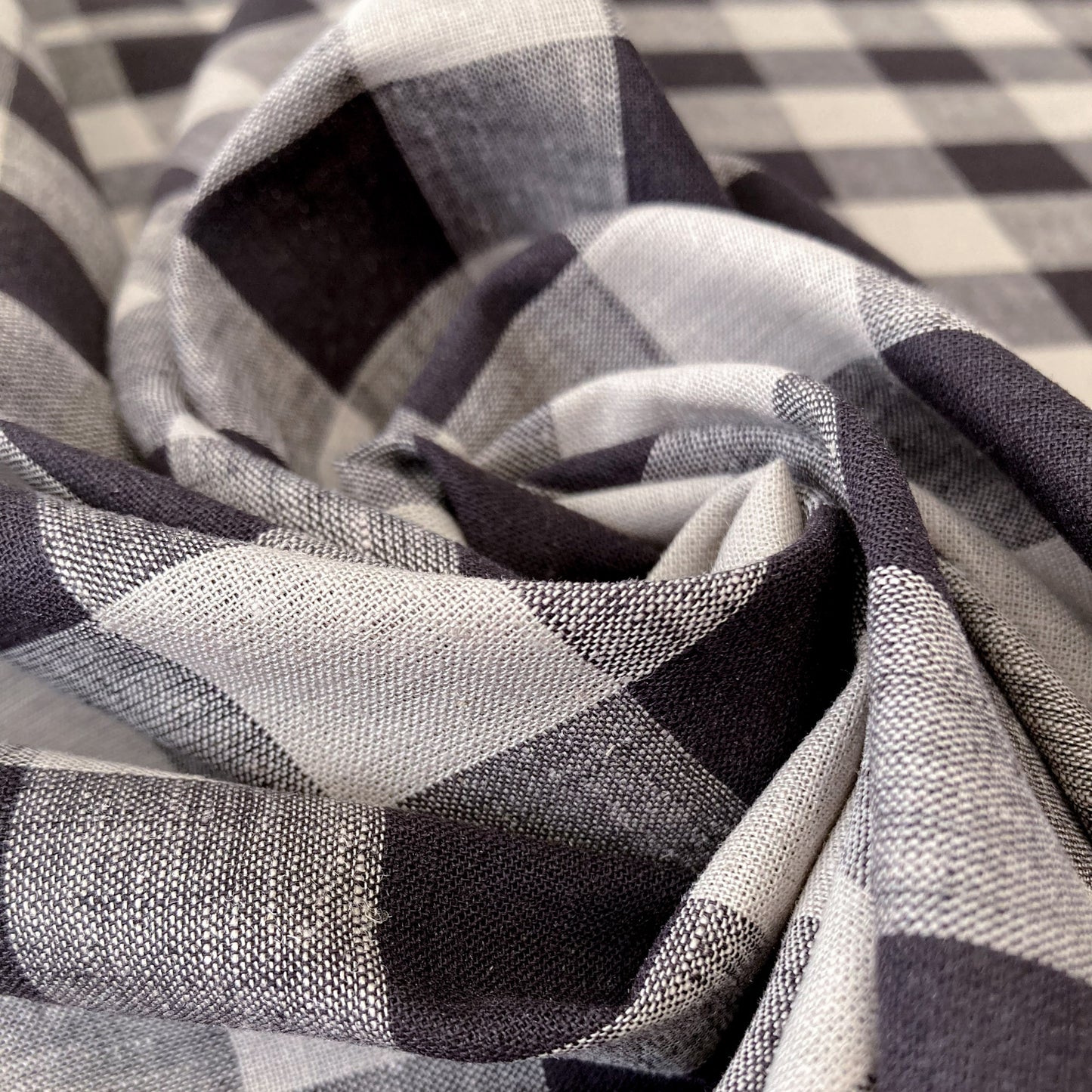 Merchant & Mills Luminaire Collection: 'Liquorice' Cotton Linen Mix