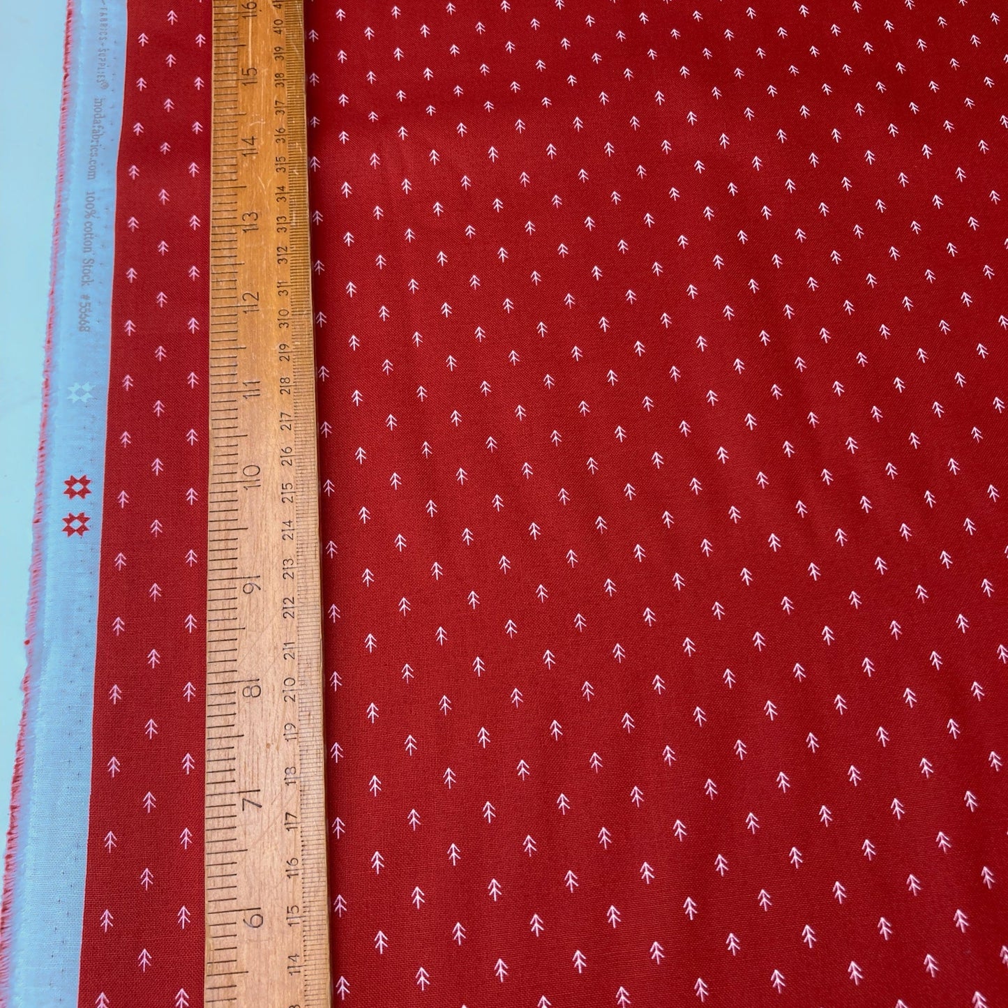 Moda 'On Dasher' Quilting Cotton in Red