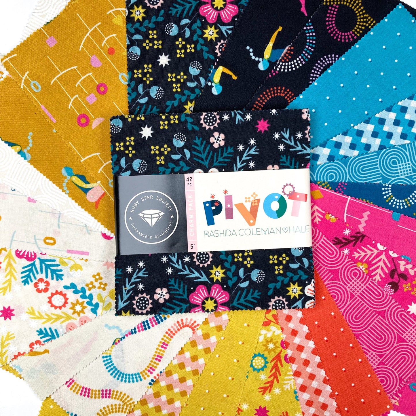 Ruby Star Society 'Pivot' Quilting Cotton Charm Pack