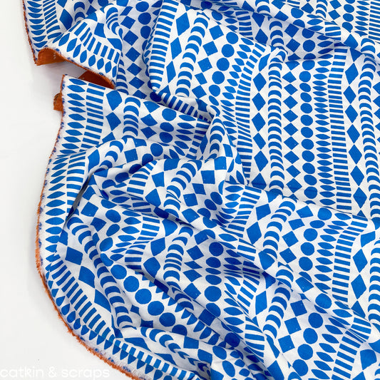 Ruby Star Society 'Honey' Quilting Cotton: 'Block Beads' in Blue Ribbon