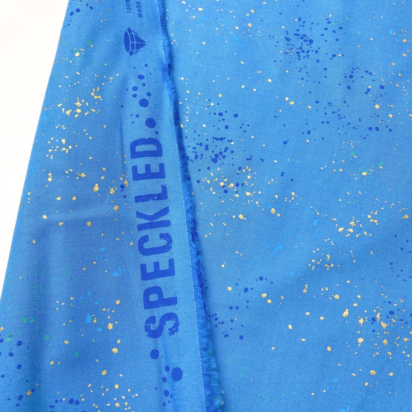 Ruby Star Society 'Speckled' Quilting Cotton in 'Lindley Blue' (Metallic)