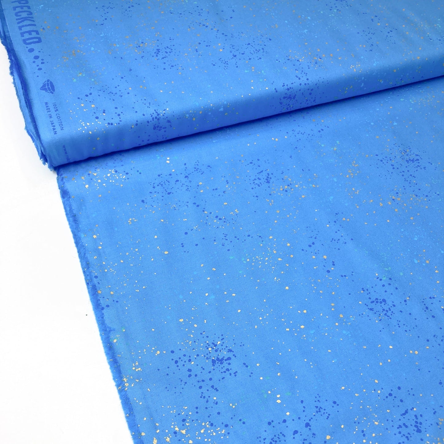 Ruby Star Society 'Speckled' Quilting Cotton in 'Lindley Blue' (Metallic)