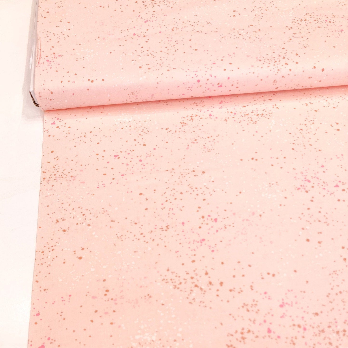 Ruby Star Society 'Speckled' Quilting Cotton in 'Pale Pink' (Metallic)