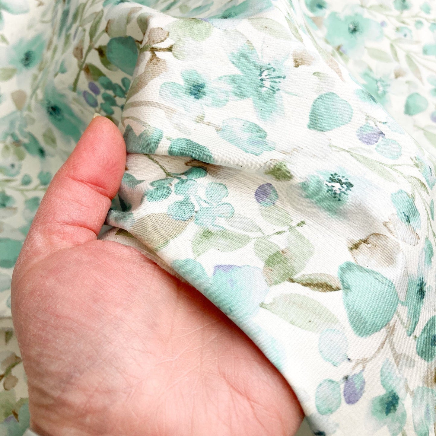 Sevenberry Cotton Broadcloth 'Eden' Mint