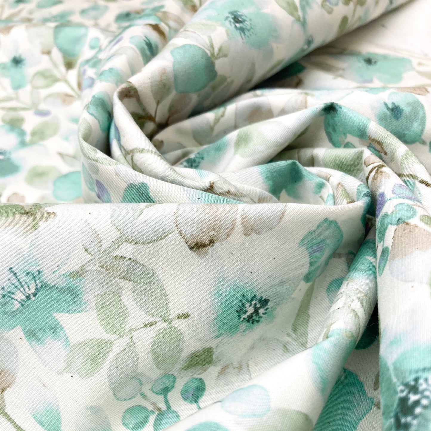 Sevenberry Cotton Broadcloth 'Eden' Mint