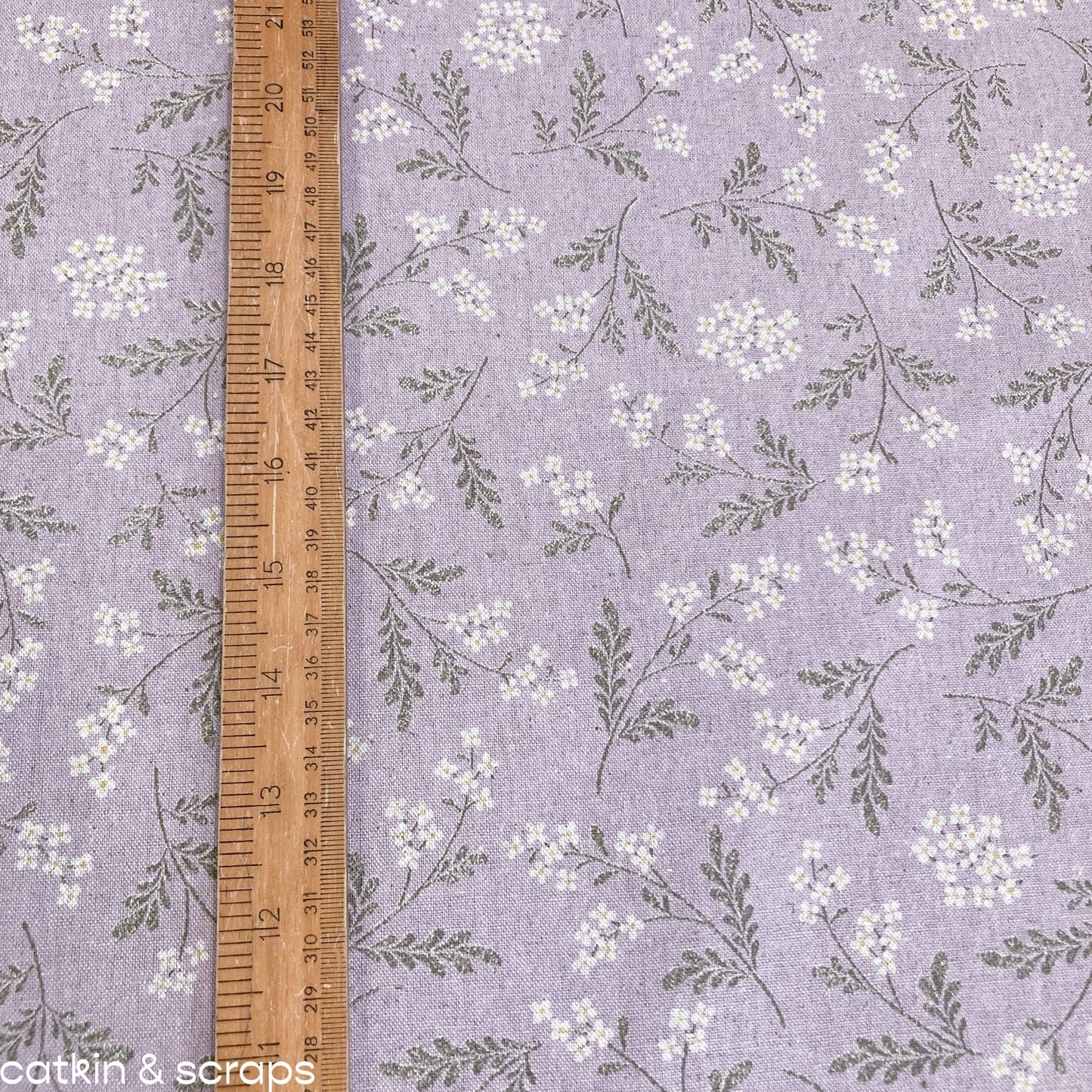 Sevenberry Cotton & Linen Canvas: 'Lilac Floral'