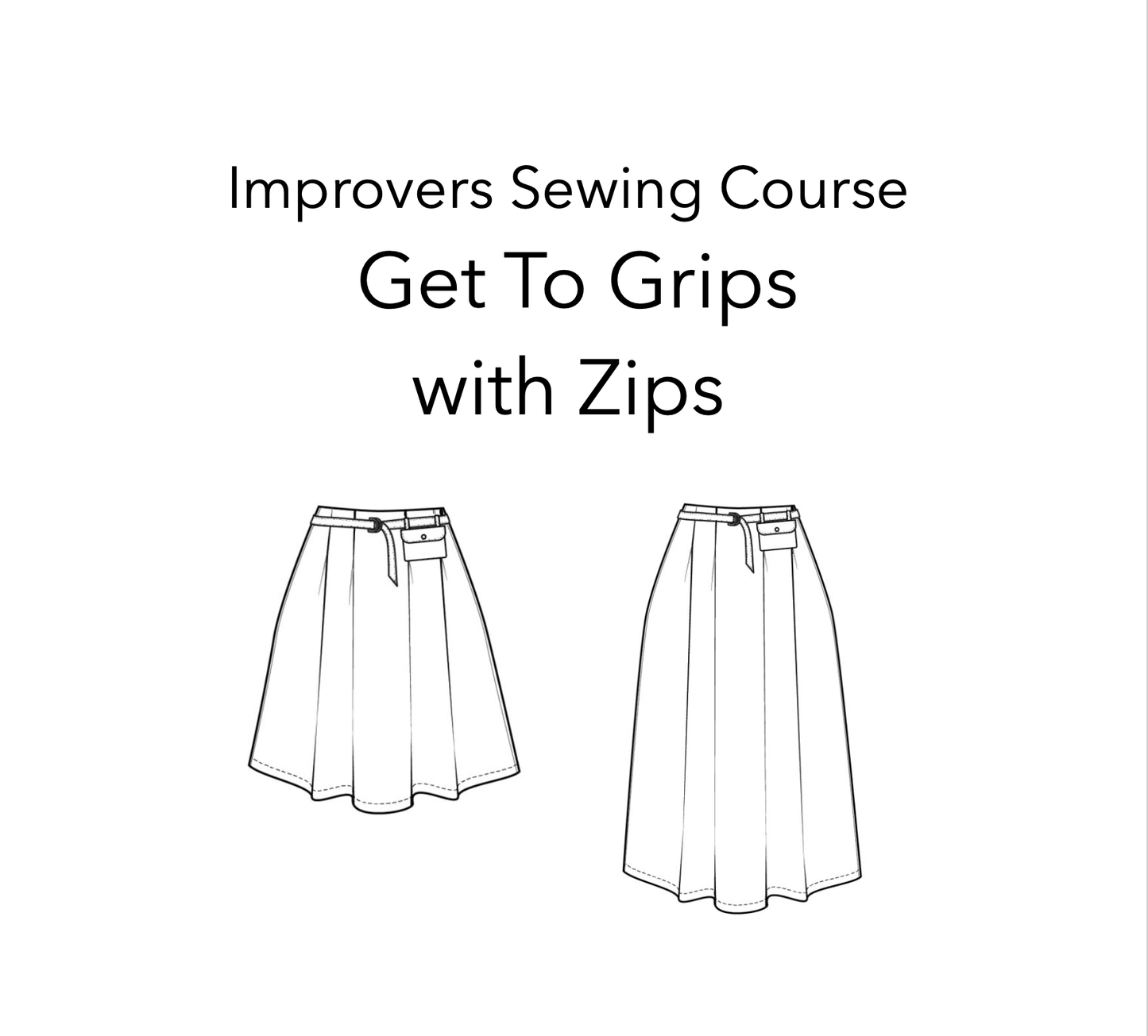 Beginners/Improvers: Six Week Sewing Course 'Zips/ PJs' Mondays 10am-12pm Starting February 24th