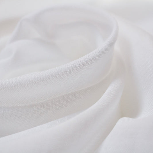 Organic Cotton Voile in White